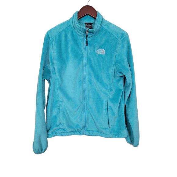 The North Face Women's Size Large Green Mock Neck Jacket FLAWS Please Read - Picture 1 of 10